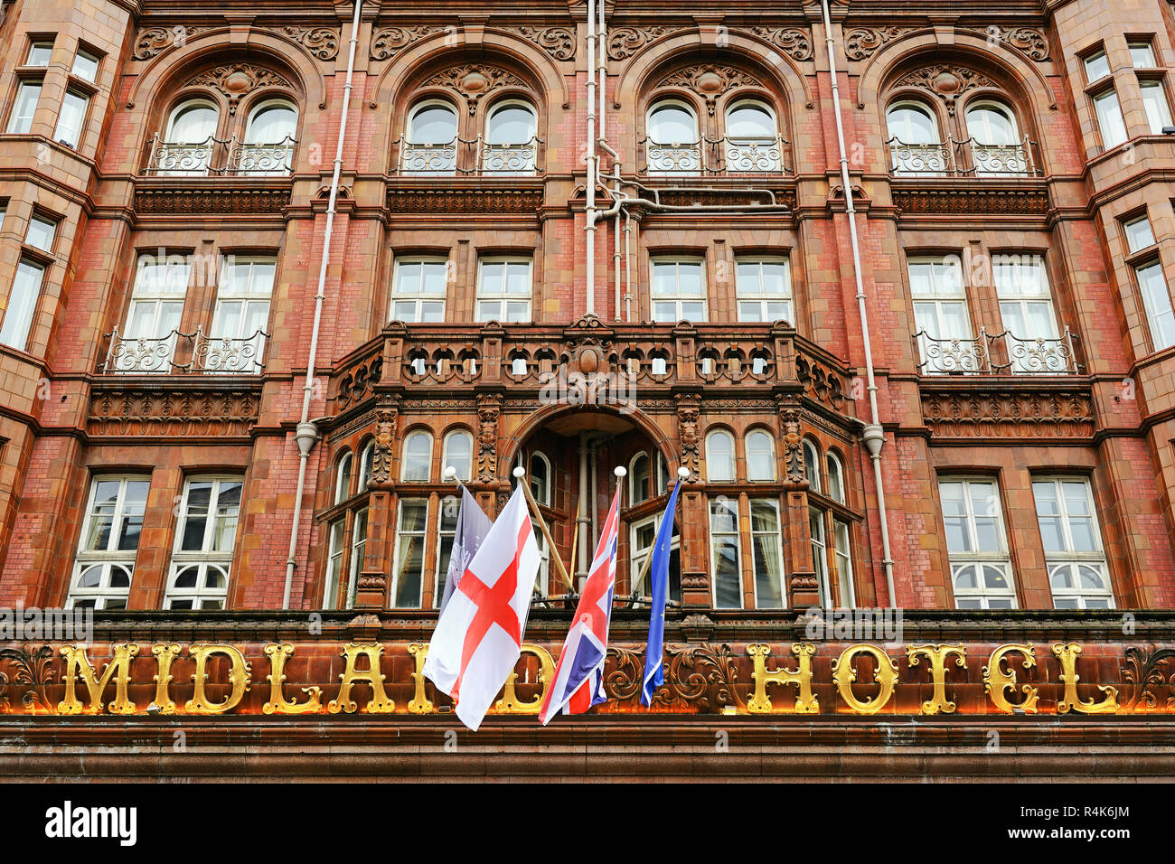 El Hotel Midland, de Manchester, Inglaterra, Reino Unido Foto de stock