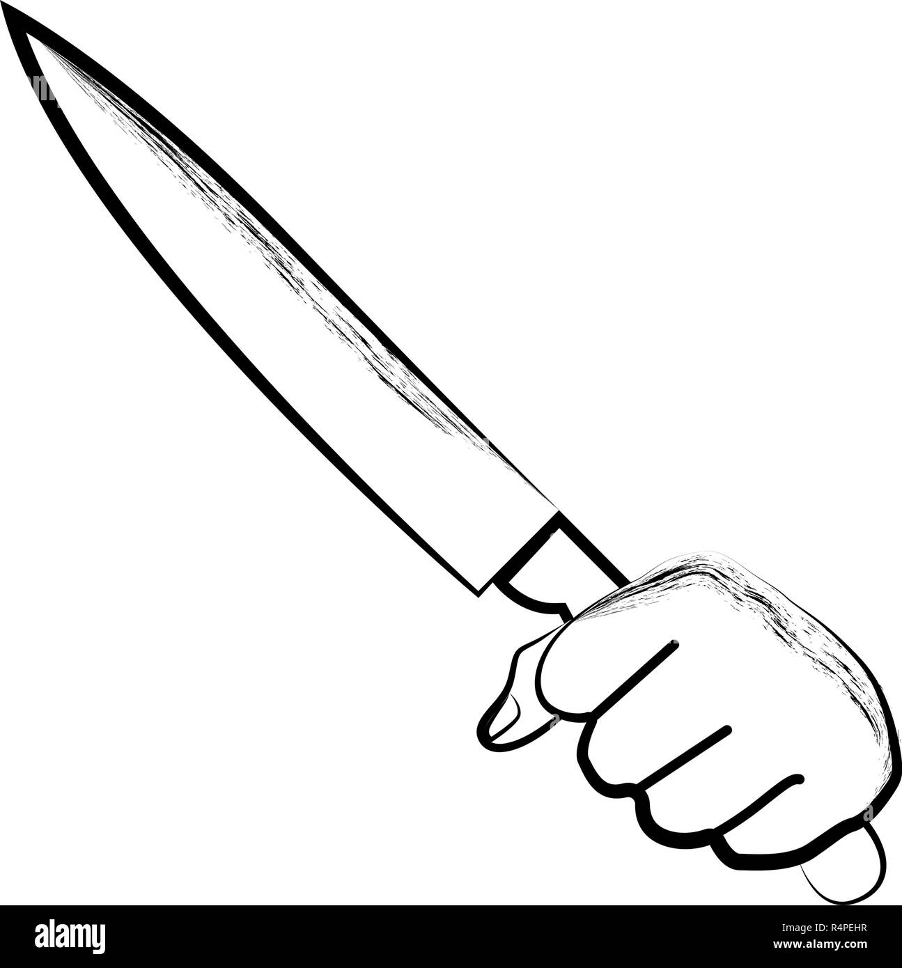 Cuchillo de mano Imágenes vectoriales de stock - Página 2 - Alamy