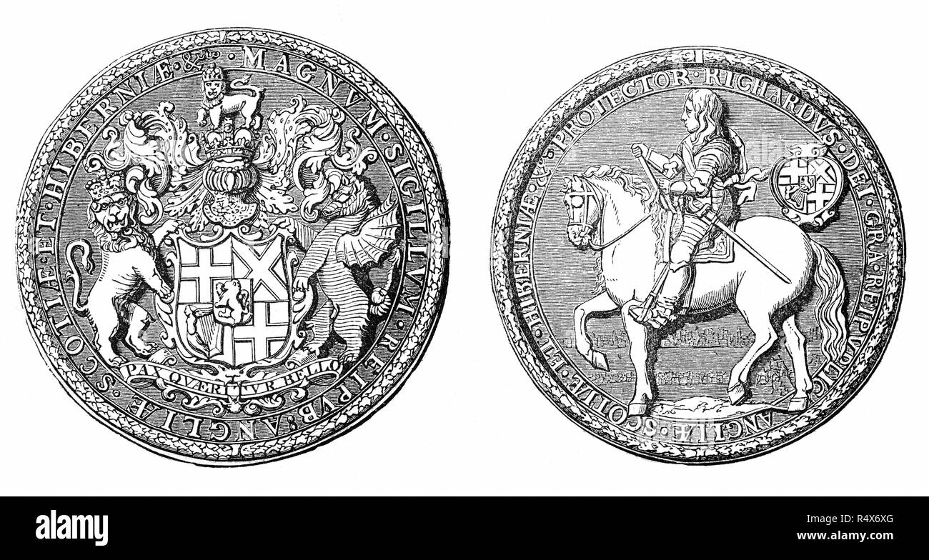 Escudo de armas de la commonwealth Imágenes de stock en blanco y negro