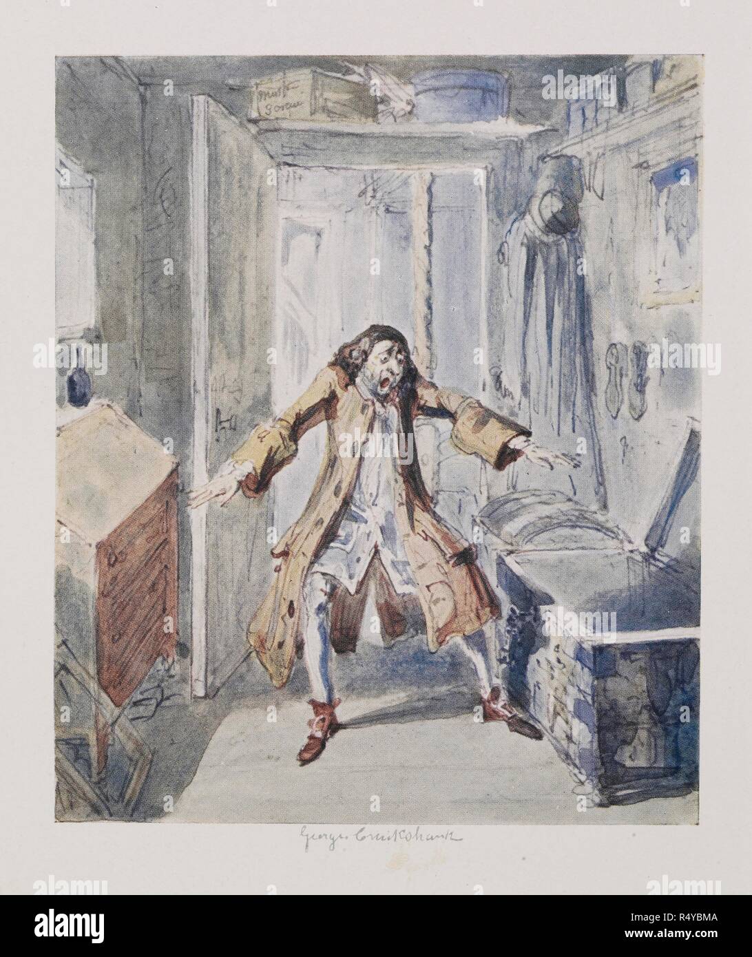 El avaro. Los colores del agua Cruikshank. A. & C. Negro Londres, 1903