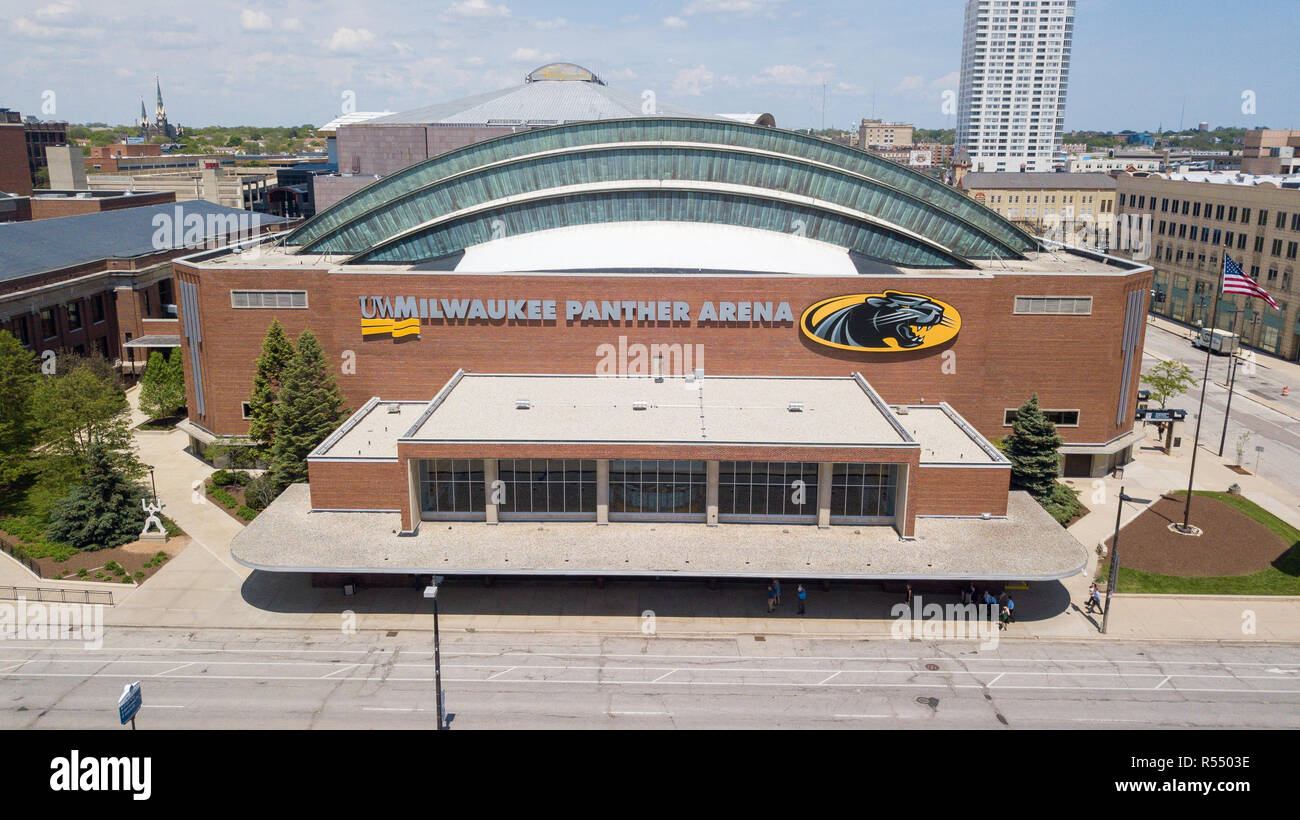 UW Milwaukee Panther Arena, Milwaukee, Wisconsin, EE.UU. Foto de stock