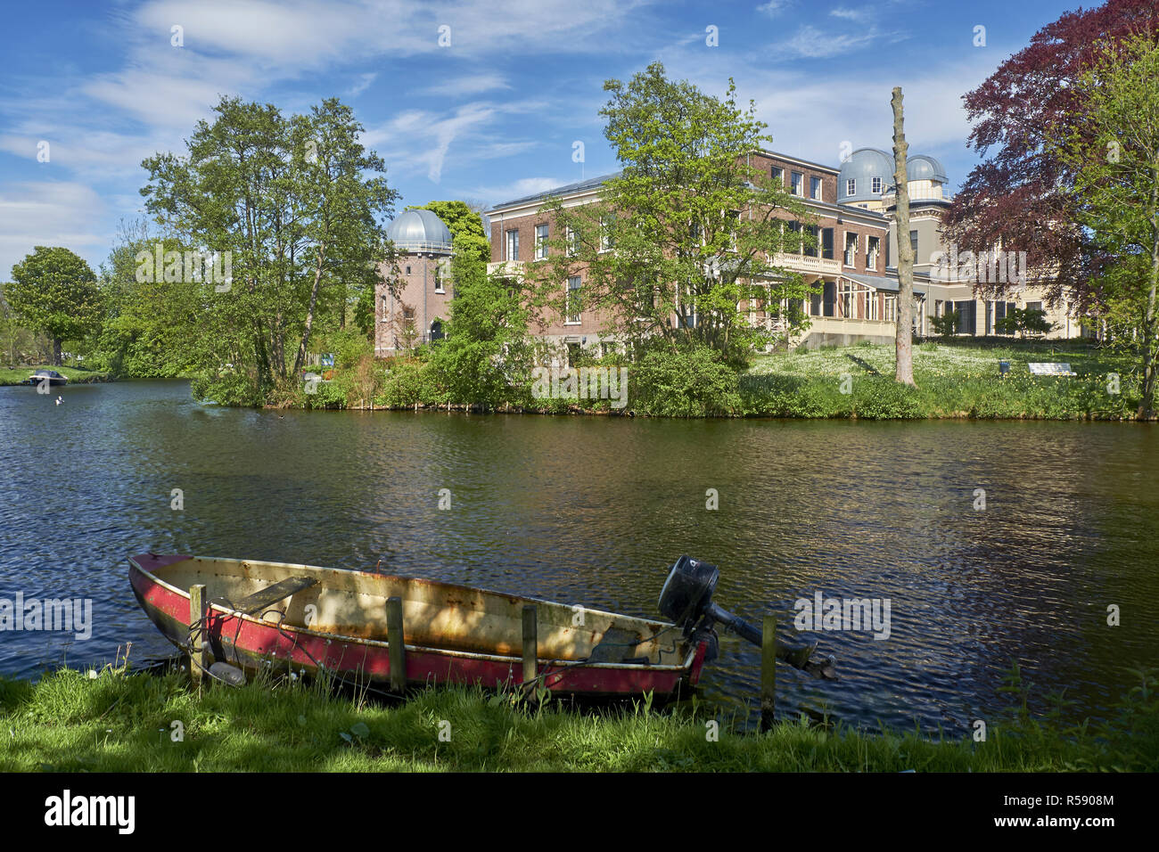 Observatorio antiguo, Oude Sterrewacht Leiden, Holanda Meridional, Países Bajos Foto de stock