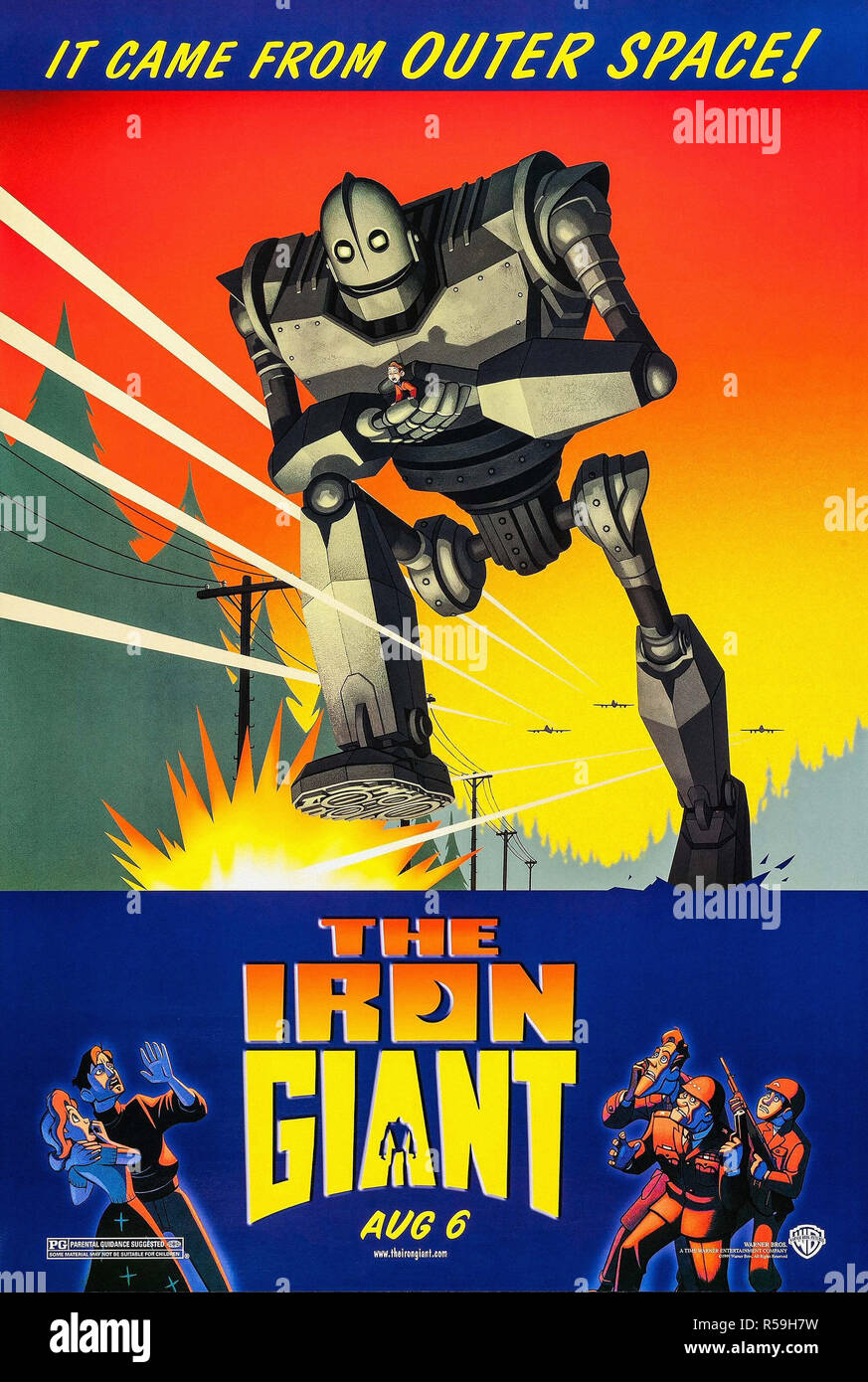 El gigante de hierro - póster de película original Fotografía de stock -  Alamy