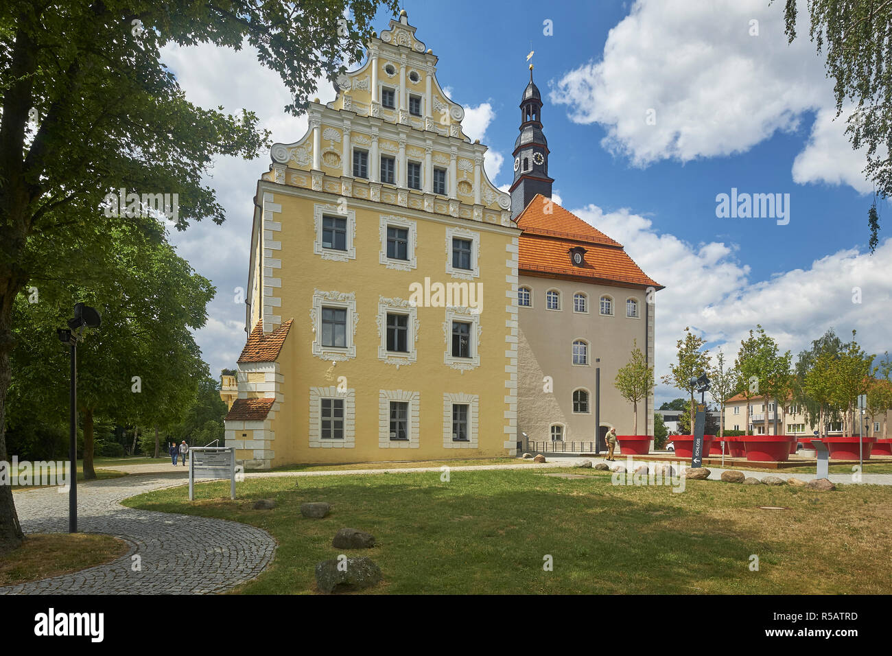 Castillo en Lübben / Spreewald, Brandenburgo, Alemania Foto de stock