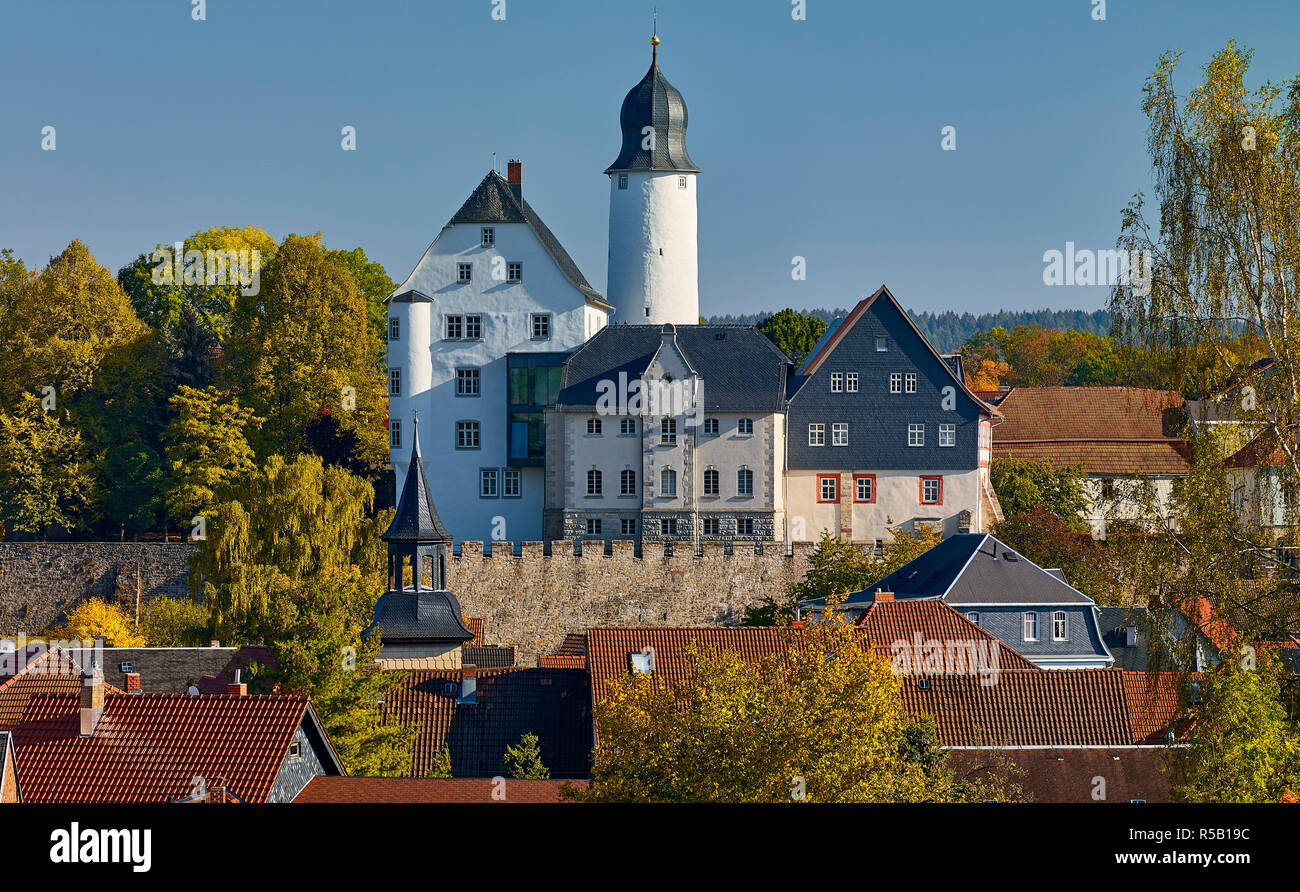 Castillo Eisfeld Eisfeld, An der Werra, Turingia, Alemania Foto de stock