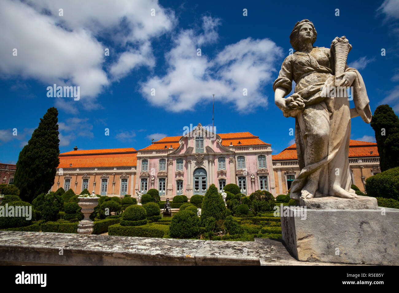 Ballroom Ala, Palacio de Queluz, Lisboa, Portugal Foto de stock