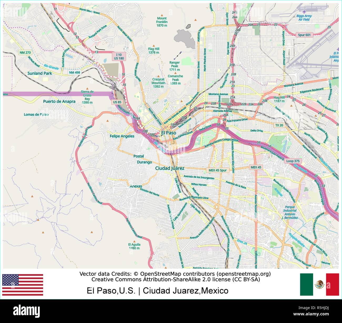 El Paso Ciudad Juarez Estados Unidos Mexico Frontera Texas Chihuahua Rio Grande El Paso Juarez Imagen Vector De Stock Alamy El Paso Ciudad Juarez Estados Unidos Mexico Frontera Texas Chihuahua Rio Grande El Paso Juarez Imagen Vector De Stock Alamy