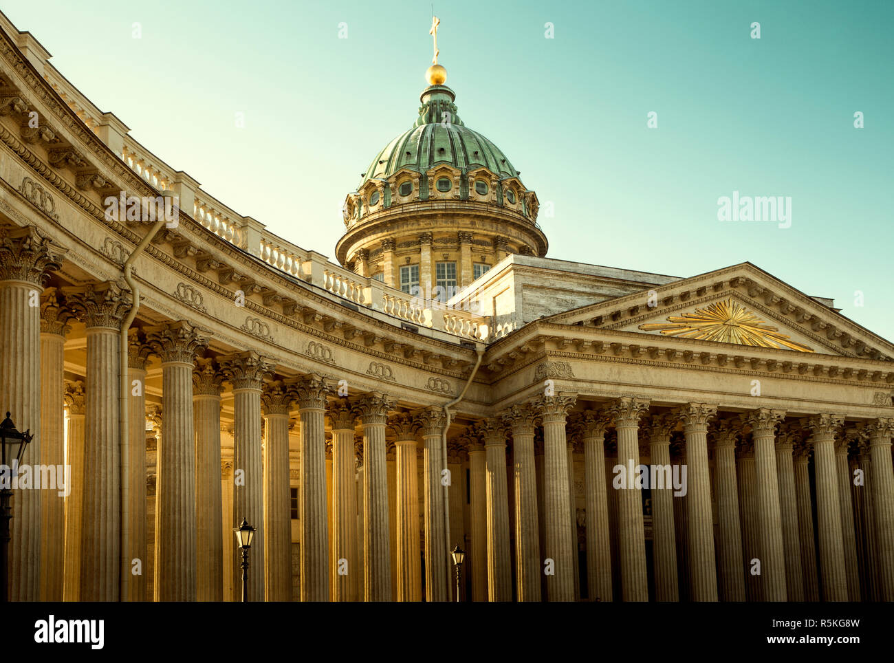 La Catedral de Kazan, en San Petersburgo, Rusia Foto de stock