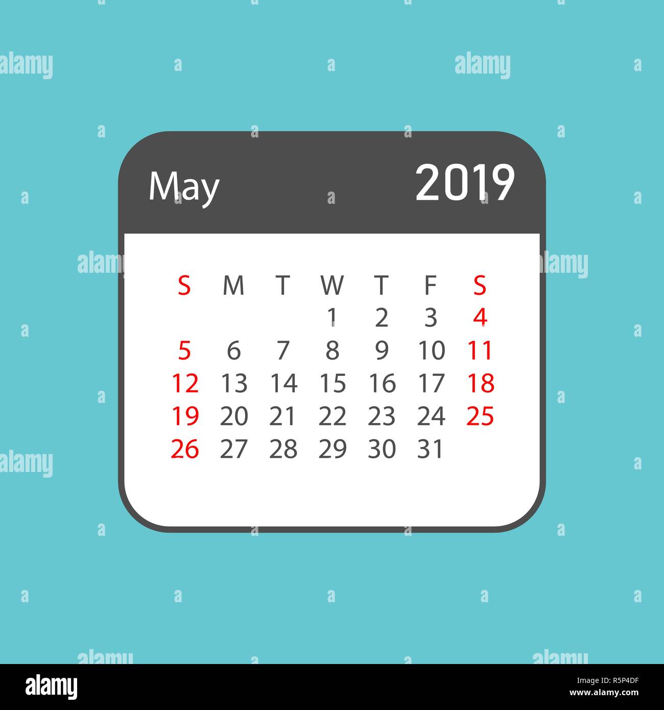 Mayo 2019 página de calendario fotografías e imágenes de alta resolución -  Alamy