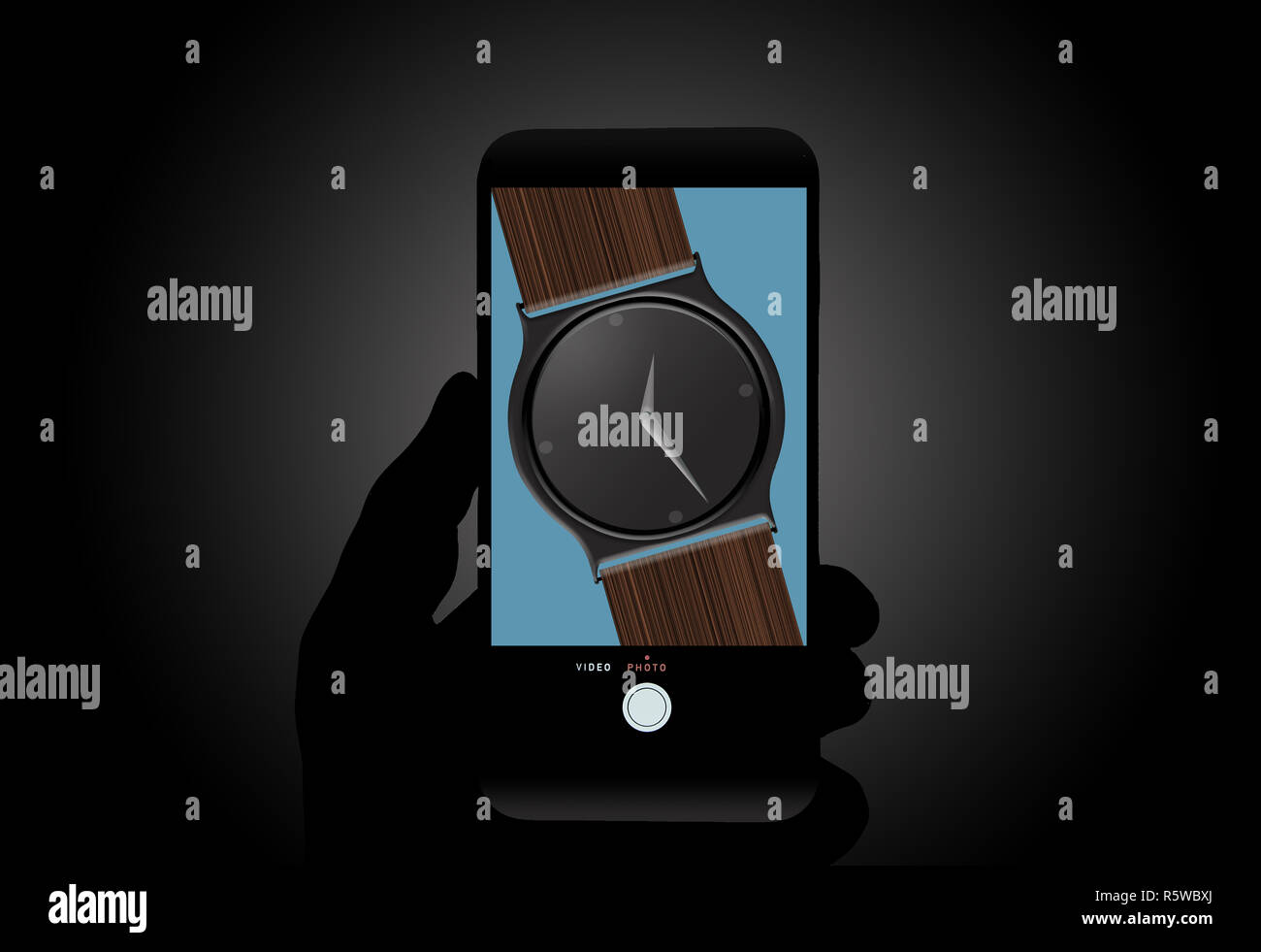 Reloj en 2025 pantalla de celular