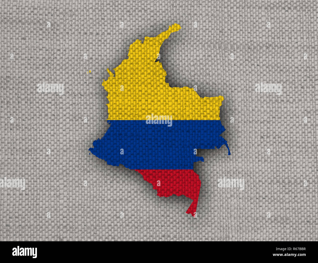 Mapa de colombia con bandera fotografías e imágenes de alta resolución
