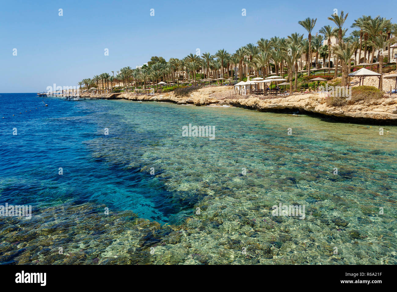 El complejo costero del Mar Rojo de Sharm el-Sheikh, en el sur de Sinaí, Egipto, 6 de abril de 2018. (CTK Foto/Michal okla) Foto de stock