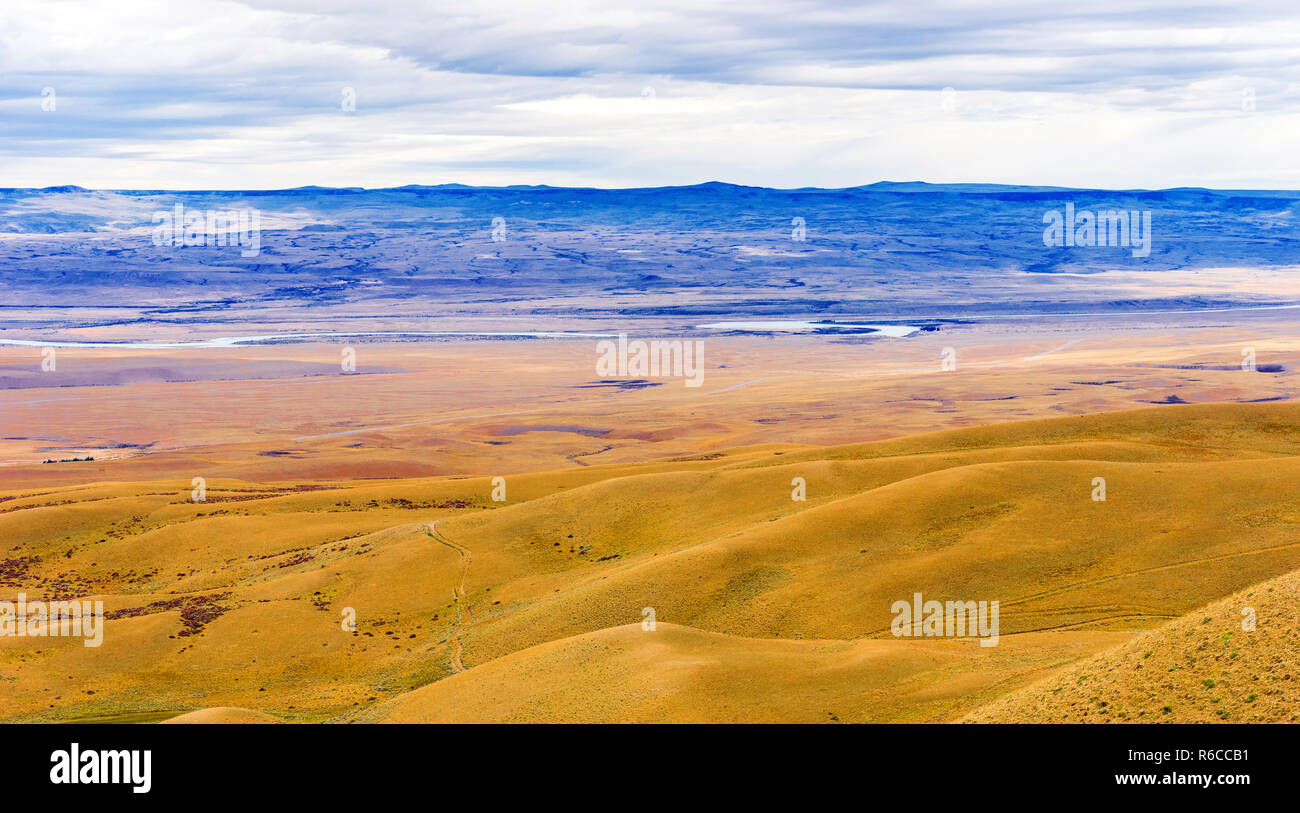 Vista del paisaje en El Calafate, Patagonia, Argentina Foto de stock