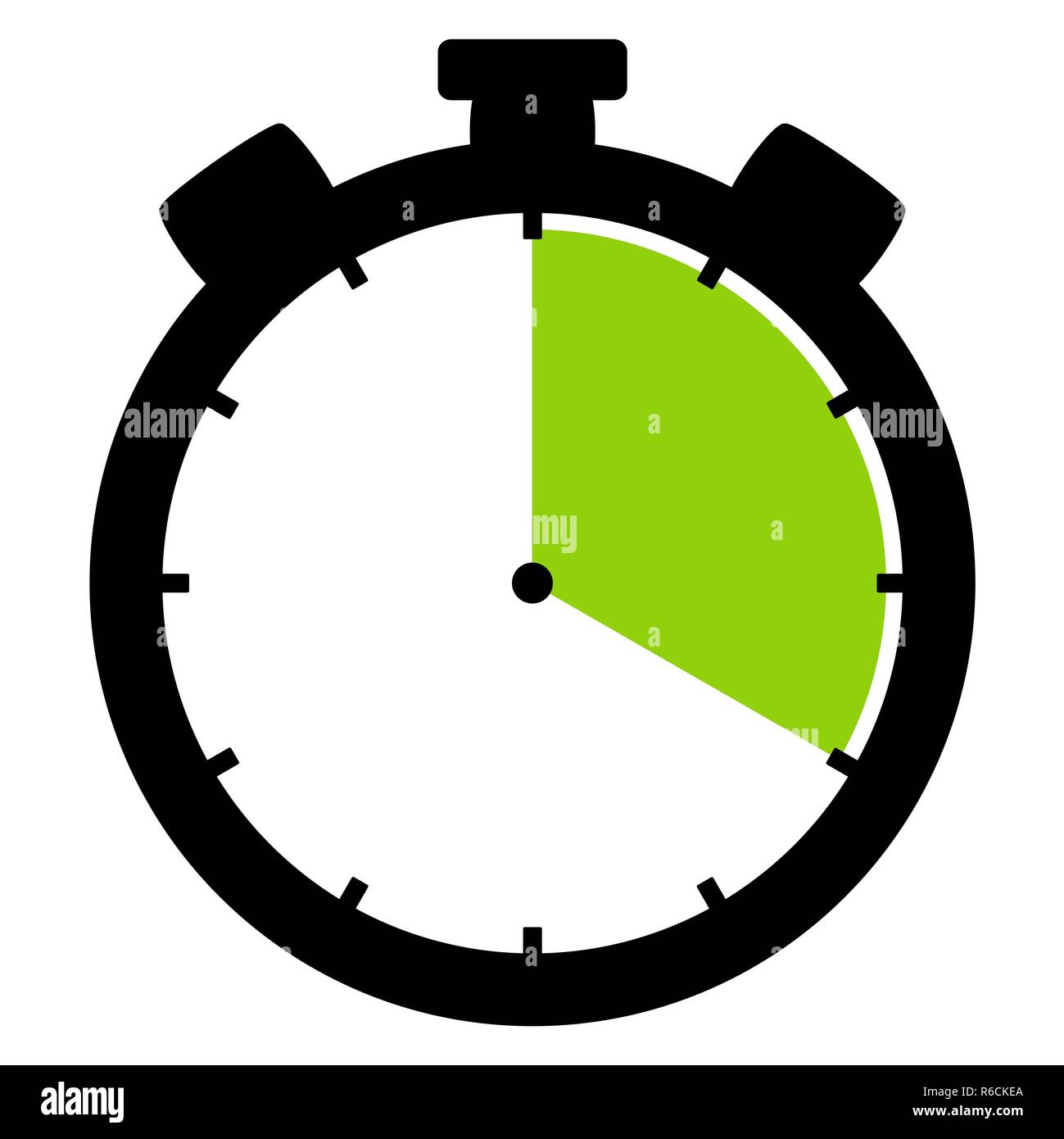 Icono cronómetro: 20 minutos 20 segundos o 4 horas Foto de stock