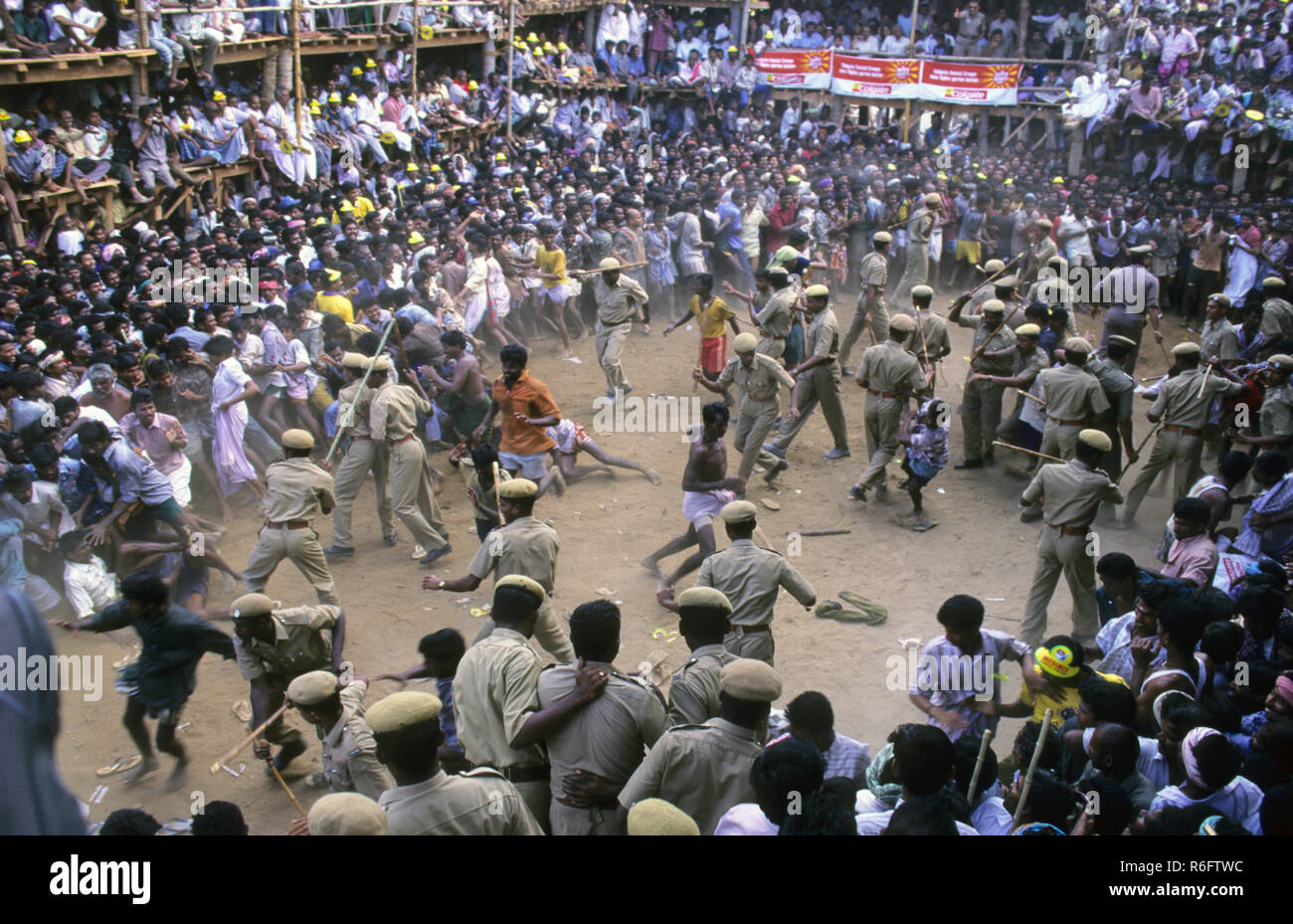 Motines Lathi cargo, agitación Foto de stock