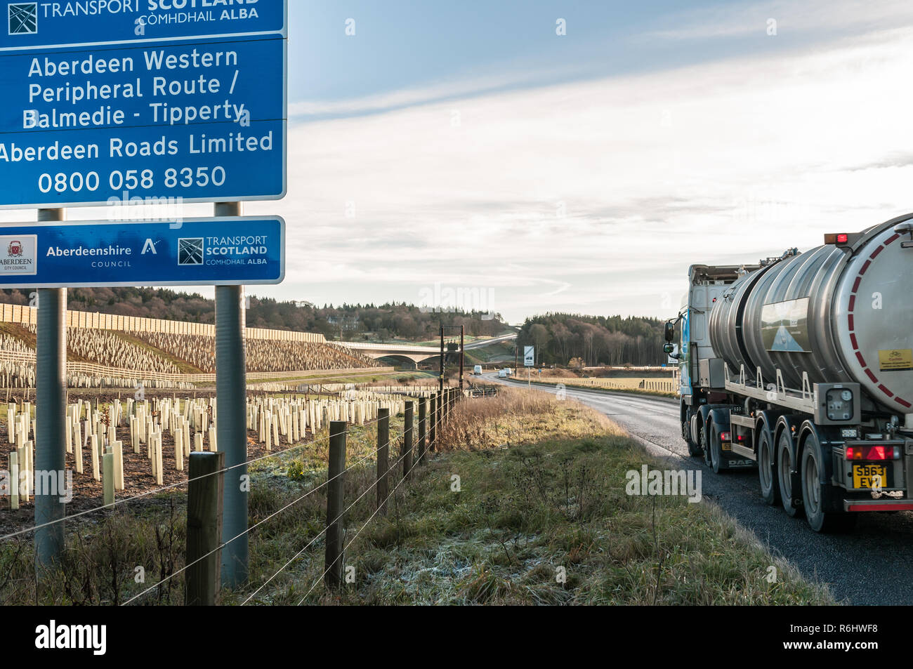AWPR Aberdeen Bypass, Escocia Foto de stock