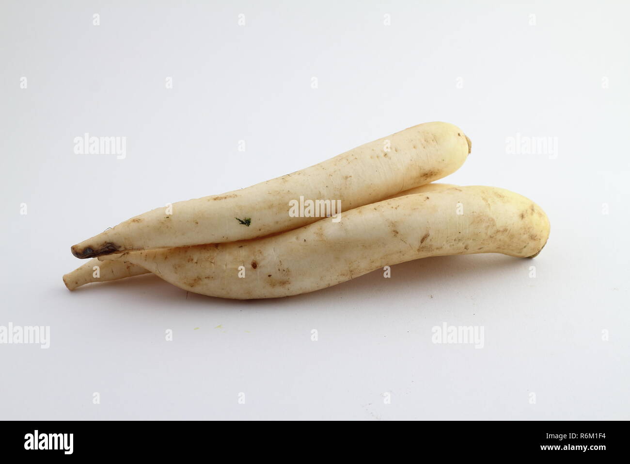 Rábano chino comida vegetales sobre fondo blanco Foto & Imagen De ...