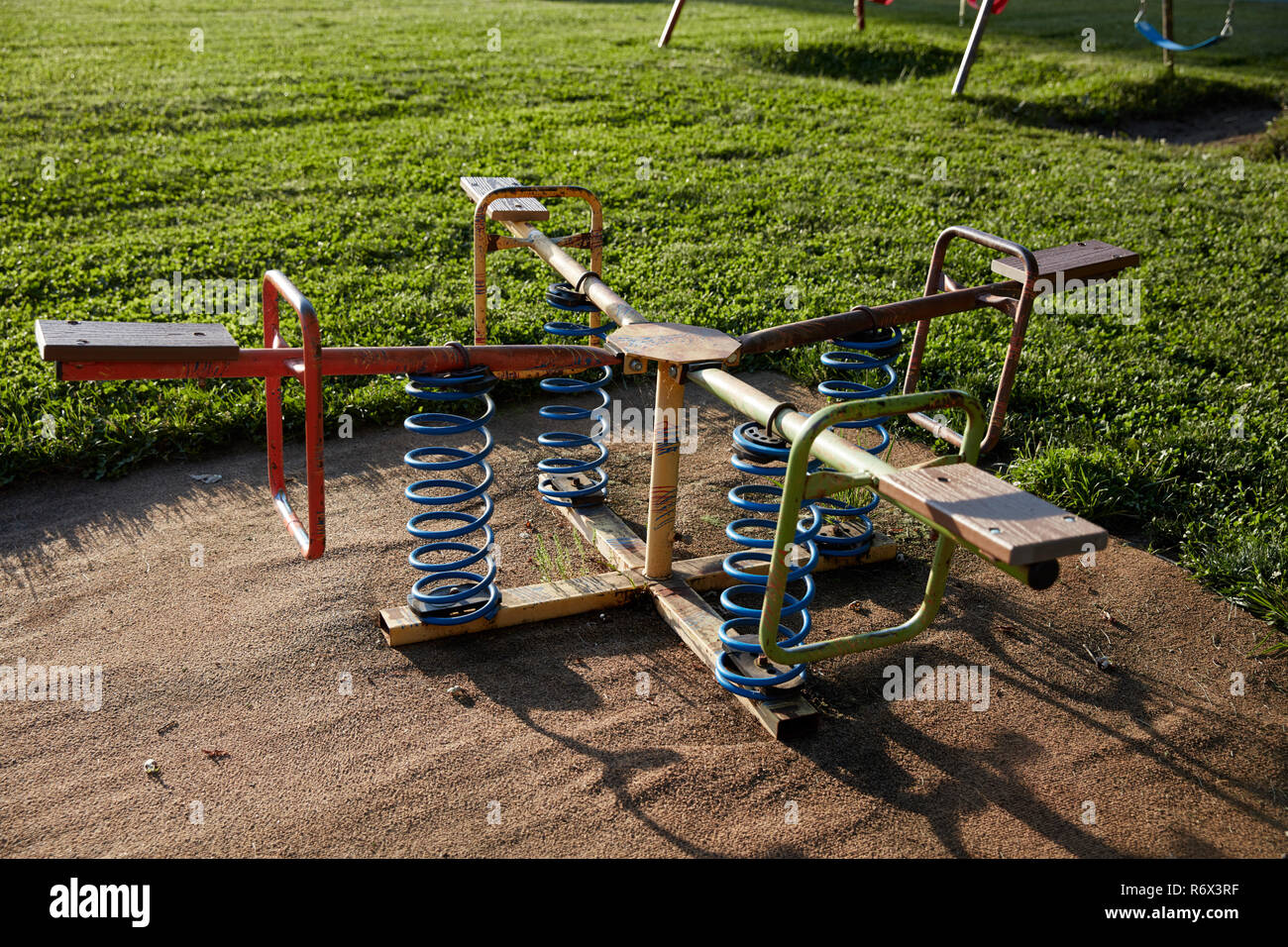 Vintage equipos de juegos en Elkhorn camping en Frankfort, Kentucky Foto de stock