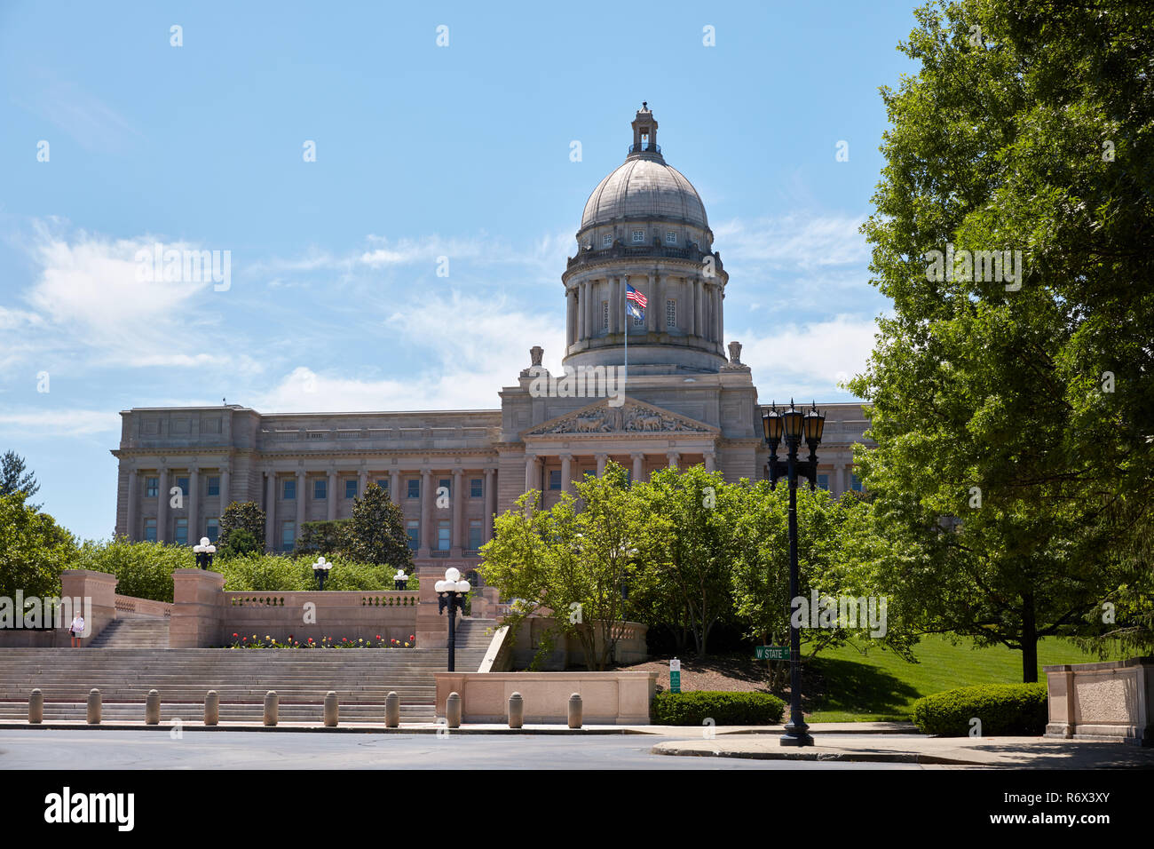 El edificio del Capitolio del Estado de Kentucky en Frankfort Foto de stock