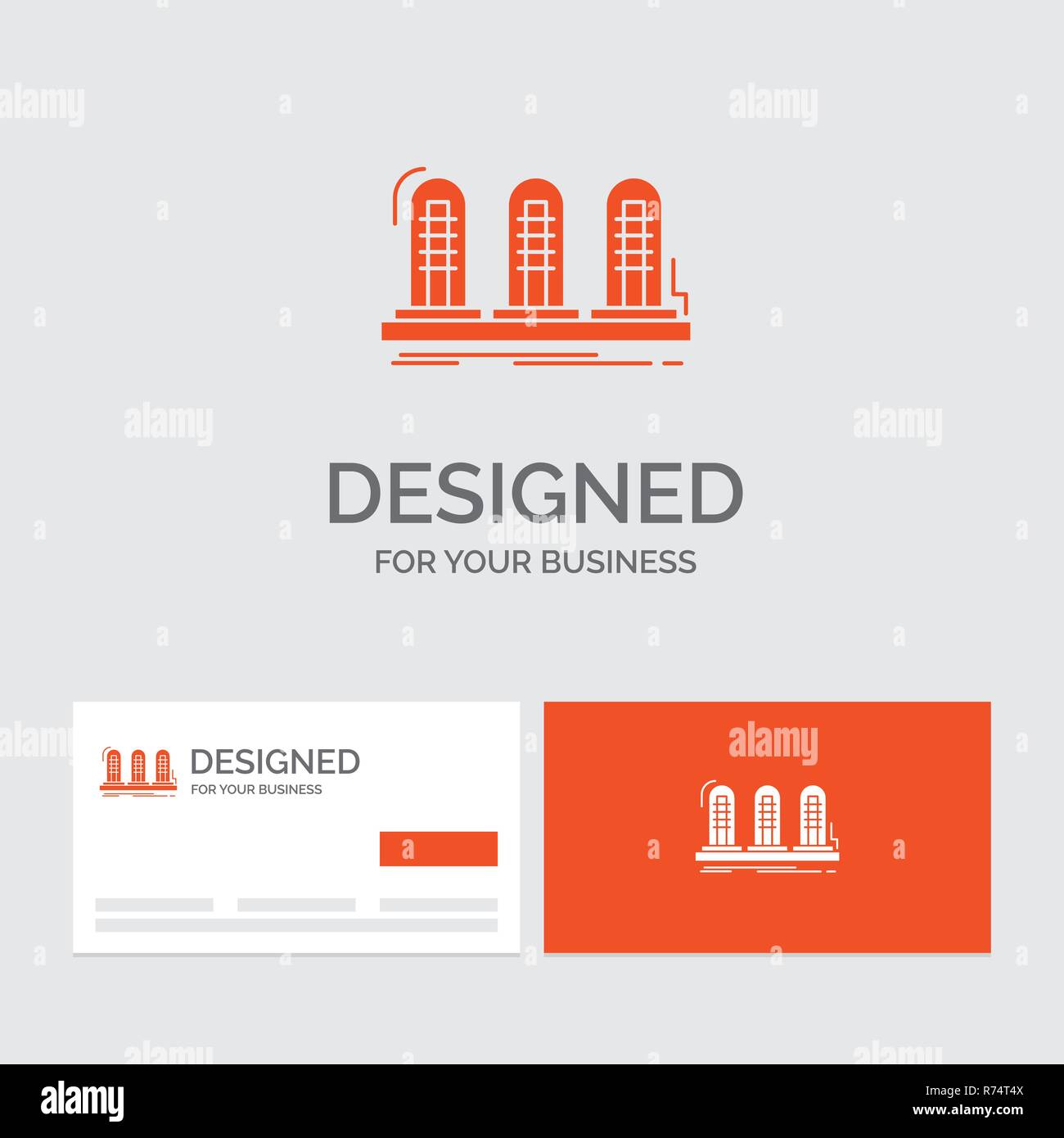 Logotipo De La Empresa Plantilla Para Amplificador Analogico Luz Sonido Tubo Tarjetas De Visita De Color Naranja Con El Logotipo De Marca De Plantilla Imagen Vector De Stock Alamy