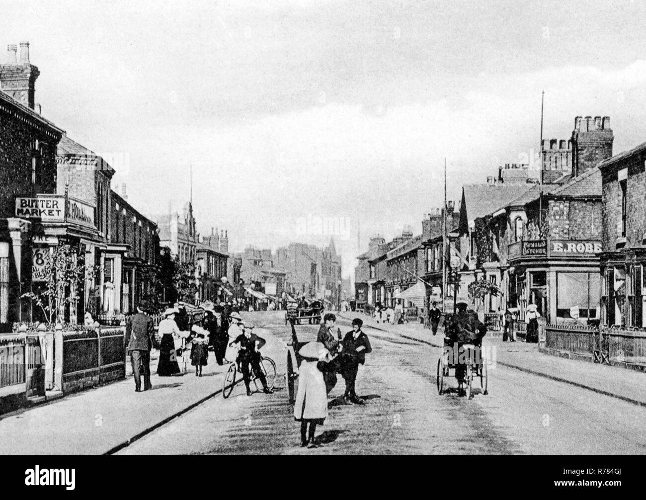 Nantwich Road, Crewe Foto de stock