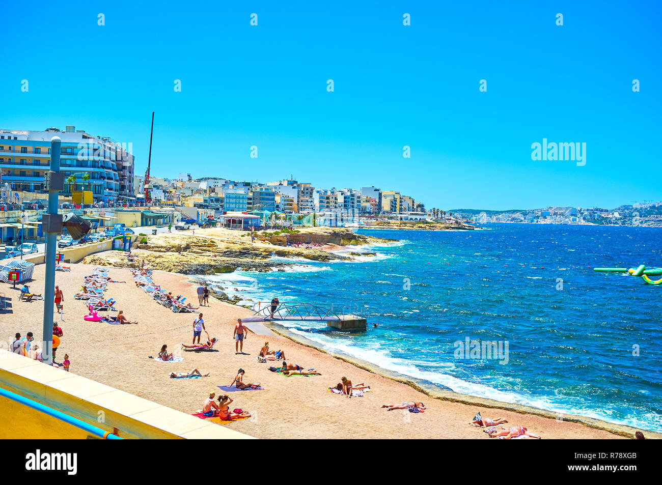 Bugibba malta beach fotografías e imágenes de alta resolución - Alamy