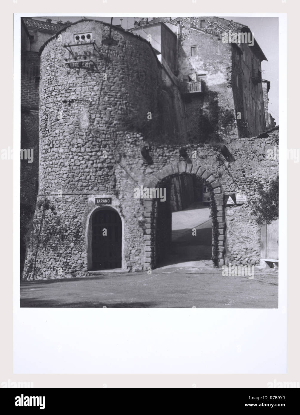 Rieti Lacio Tarano y vistas panorámicas de la ciudad, este es mi Italia, el país de la historia visual, Post-medieval Foto de stock