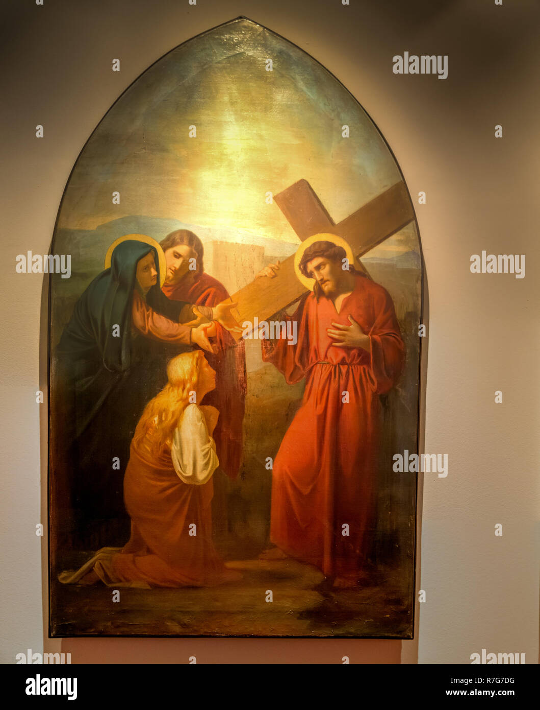 Medjugorje, Bosnia y Herzegovina - Noviembre 3, 2018: pintura del ... Medjugorje, Bosnia y Herzegovina - Noviembre 3, 2018: pintura del ...