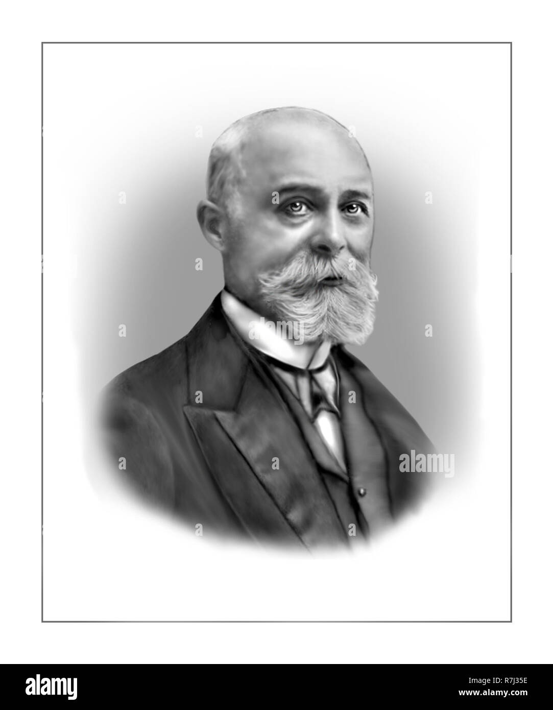 Henry becquerel 1852 - 1908 el físico francés Foto de stock