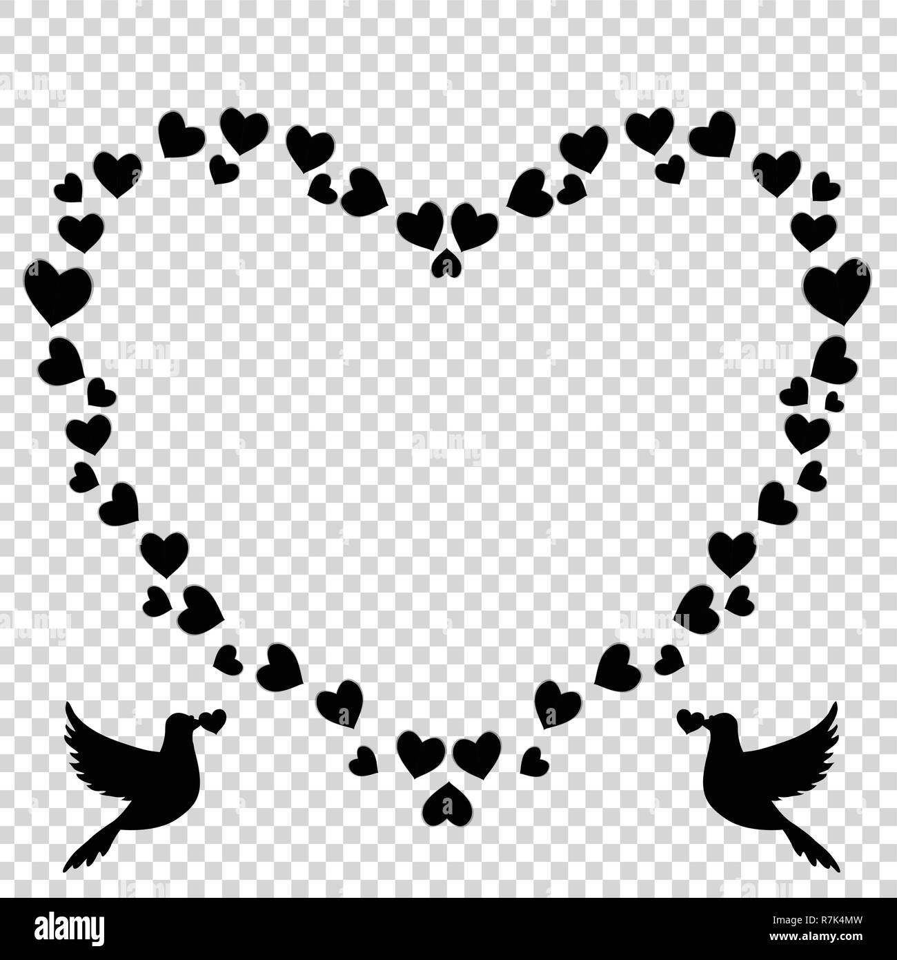 frontera de vector de boda