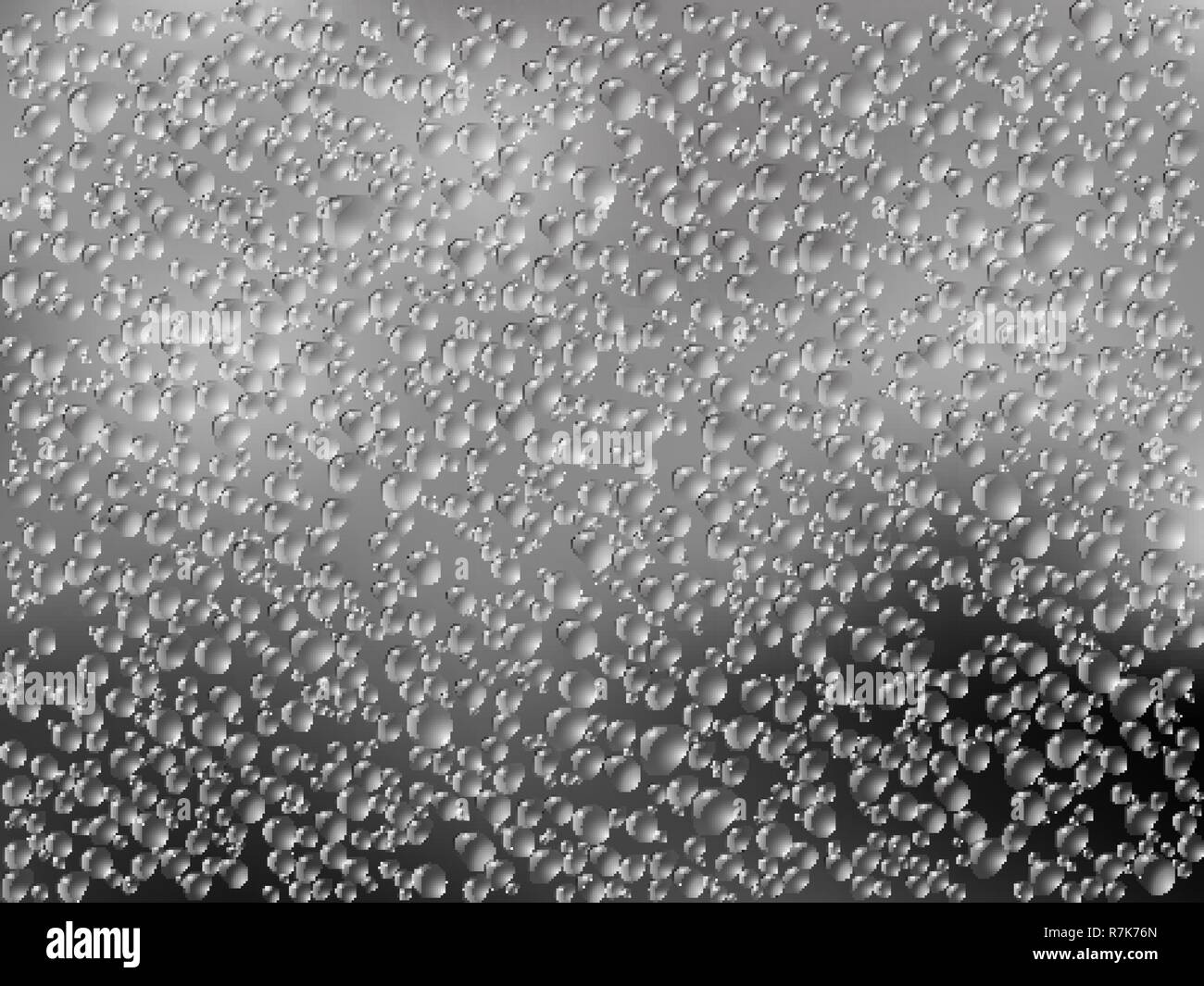 Vector Ilustracion Realista De Las Gotas De Lluvia Sobre El Cristal De La Ventana Textura Imagen Vector De Stock Alamy