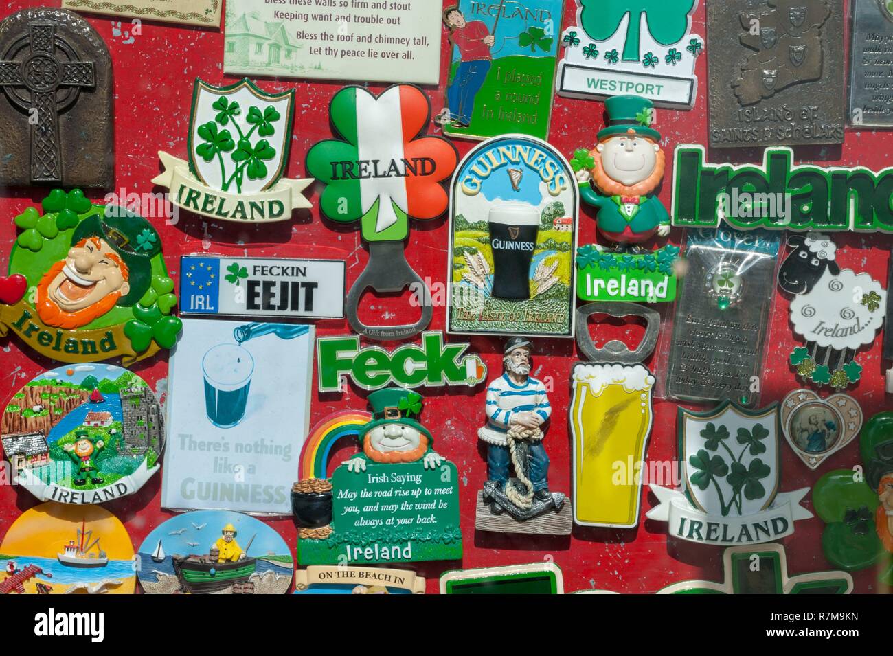 República de Irlanda, en el condado de Mayo, Westport, imanes souvenirs