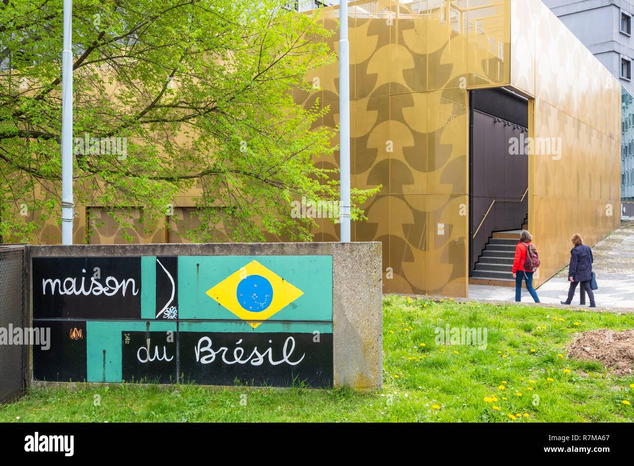 Francia, París, distrito 14, la Ciudad Internacional Universitaria de