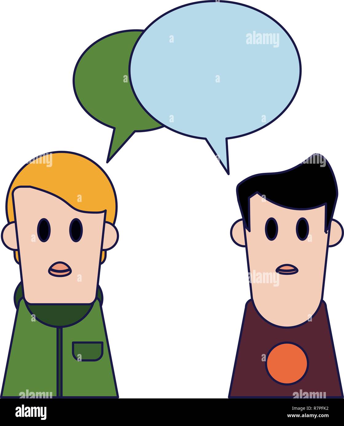 Personas hablando de dibujos animados Imagen Vector de stock - Alamy