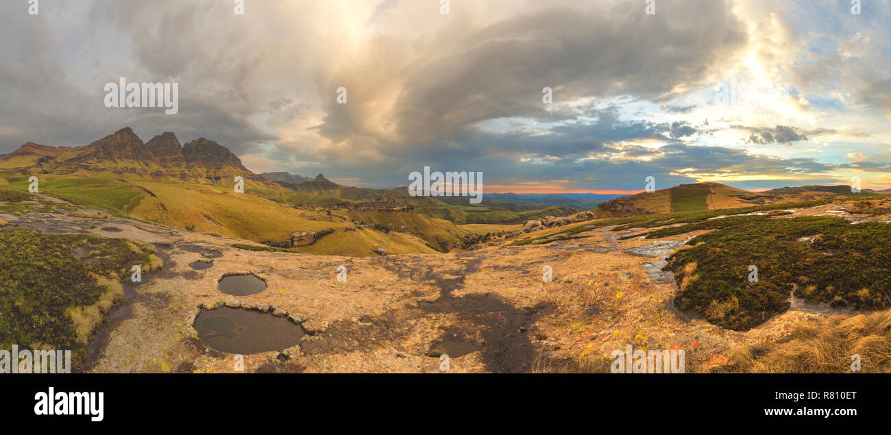 Maluti Panorama de montaña Foto de stock