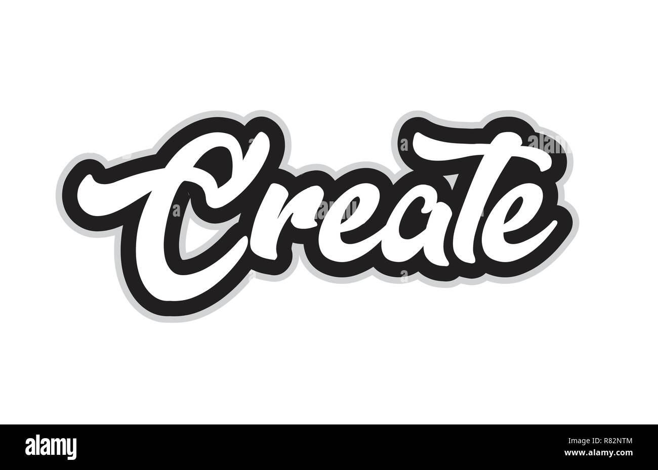 Crear Texto Palabra Escrita A Mano Para La Tipografia Diseno En