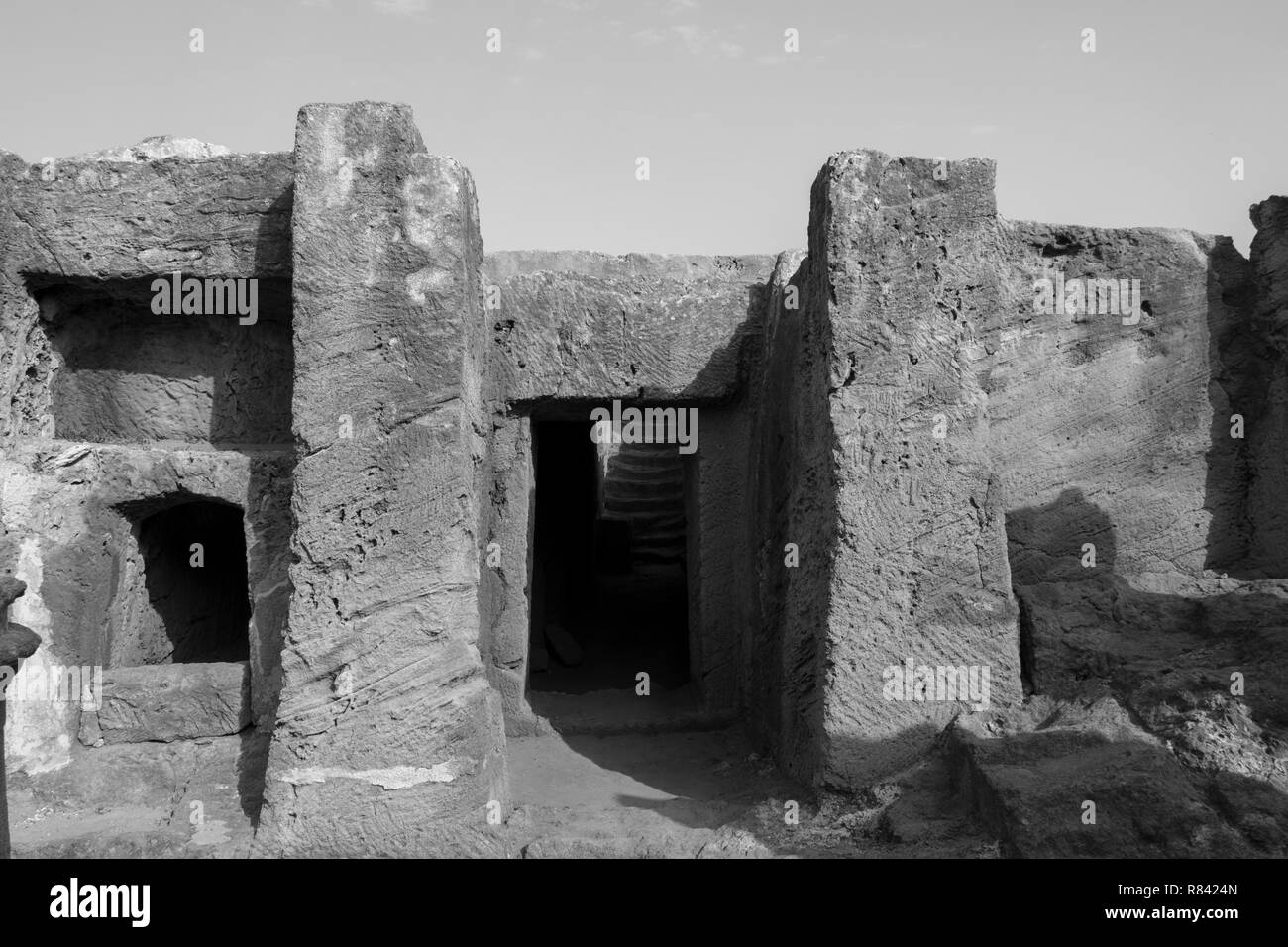Paphos. Las tumbas de los Reyes Foto de stock