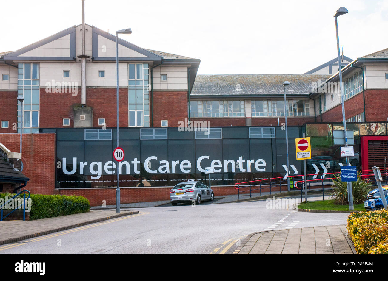 Blackpool Victoria Hospital Centro de cuidados urgentes y entrada de accidentes y emergencias. Foto de stock