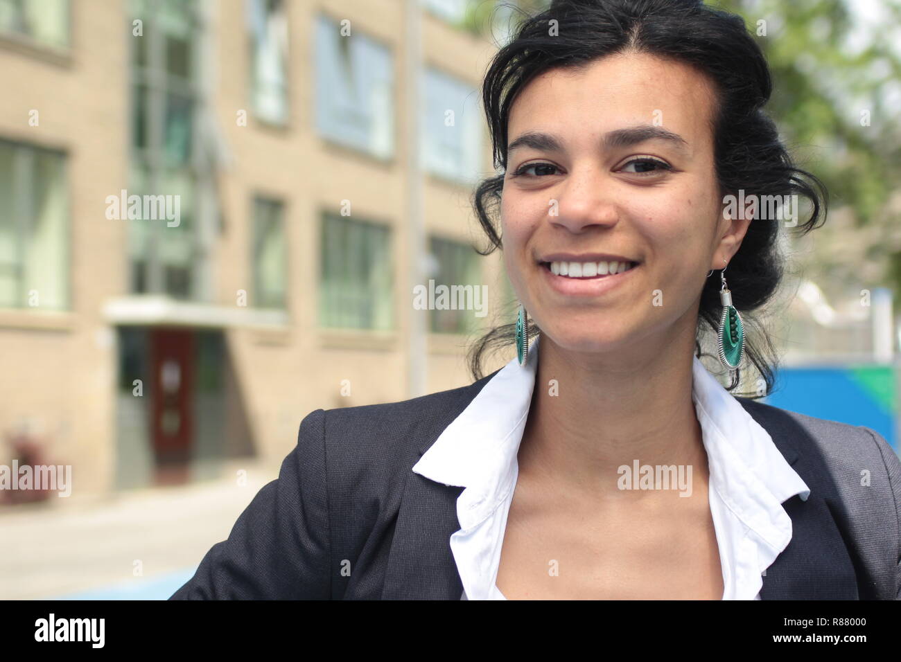 Hermosa mujer afro Foto de stock