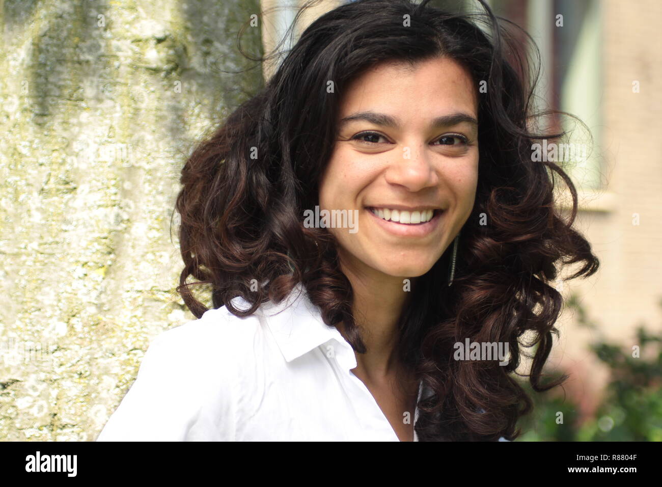 Hermosa mujer afro Foto de stock