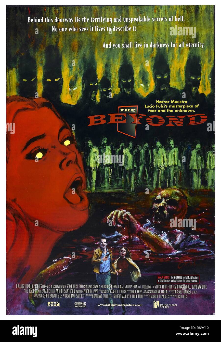 E Tu Vivrai Nel Terrore L Aldila Mas Alla Del Ano 1981 Director Italia Lucio Fulci Cartel Ee Uu Fotografia De Stock Alamy