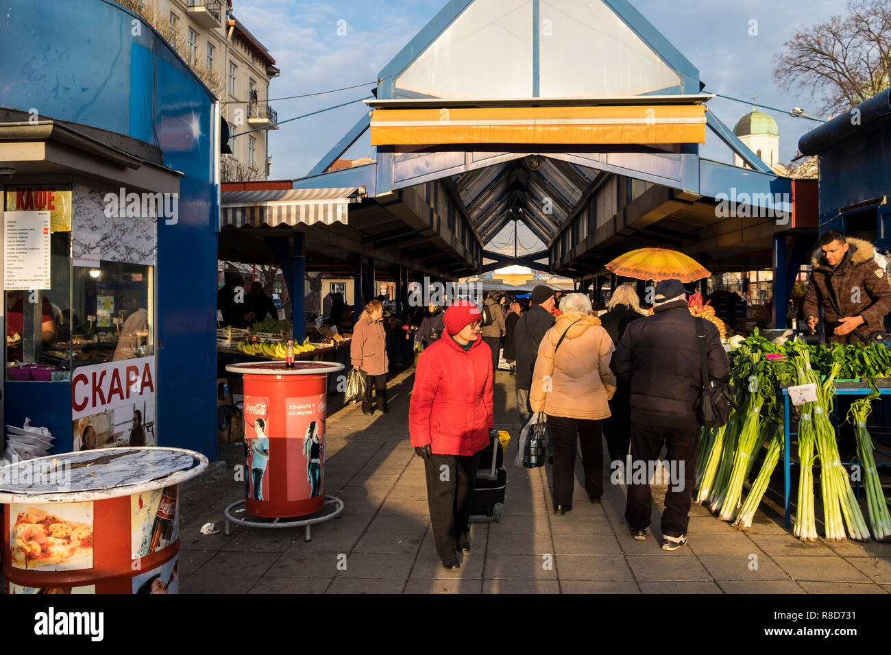 Bulgaria, Sofía, el mercado de las señoras Foto de stock