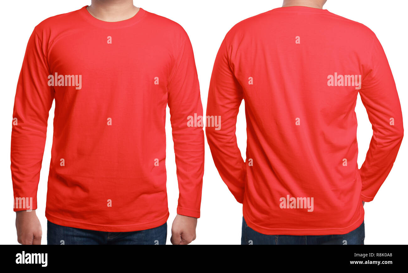 https://c8.alamy.com/compes/r8k0a8/rojo-camiseta-de-manga-larga-de-maquetas-vista-frontal-y-posterior-aislado-modelo-masculino-normal-desgaste-camiseta-roja-el-boceto-camisa-manga-larga-plantilla-de-diseno-tees-en-blanco-r8k0a8.jpg