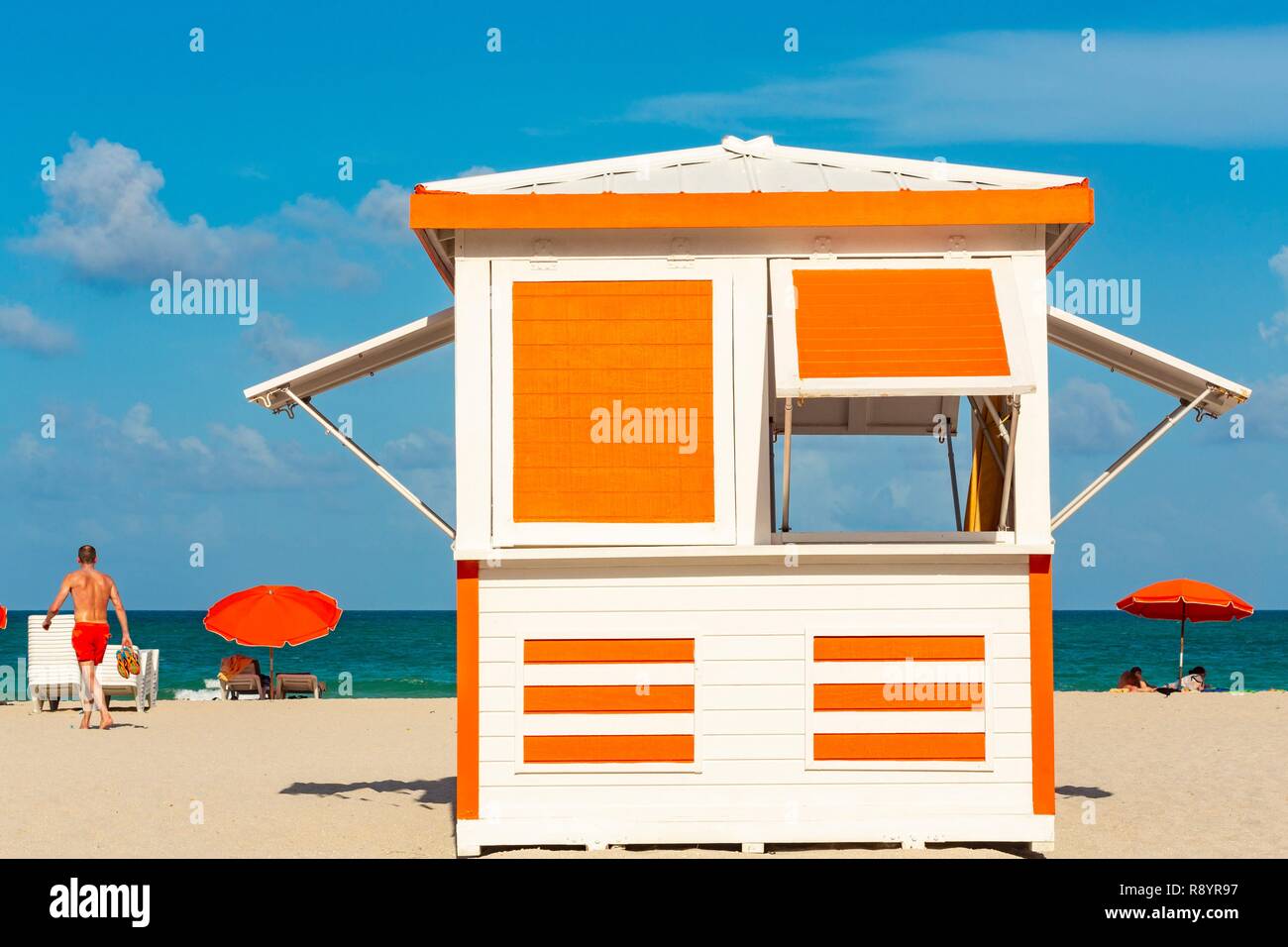Estados Unidos, Florida, Miami, Miami Beach. Foto de stock