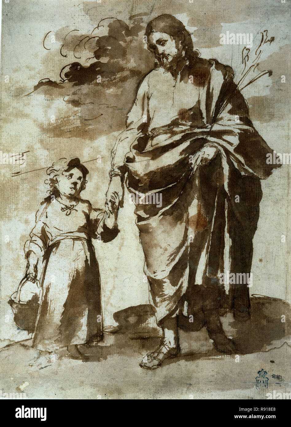 SAN JOSÉ Y EL NIÑO, SIGLO XVII. Autor MURILLO, Bartolomé Esteban. Ubicación BIBLIOTECA