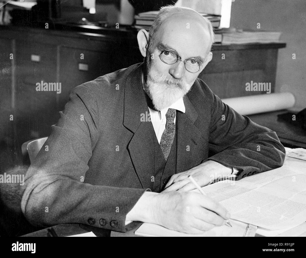 Willem De Sitter (1872 - 1934) matemático holandés Foto de stock