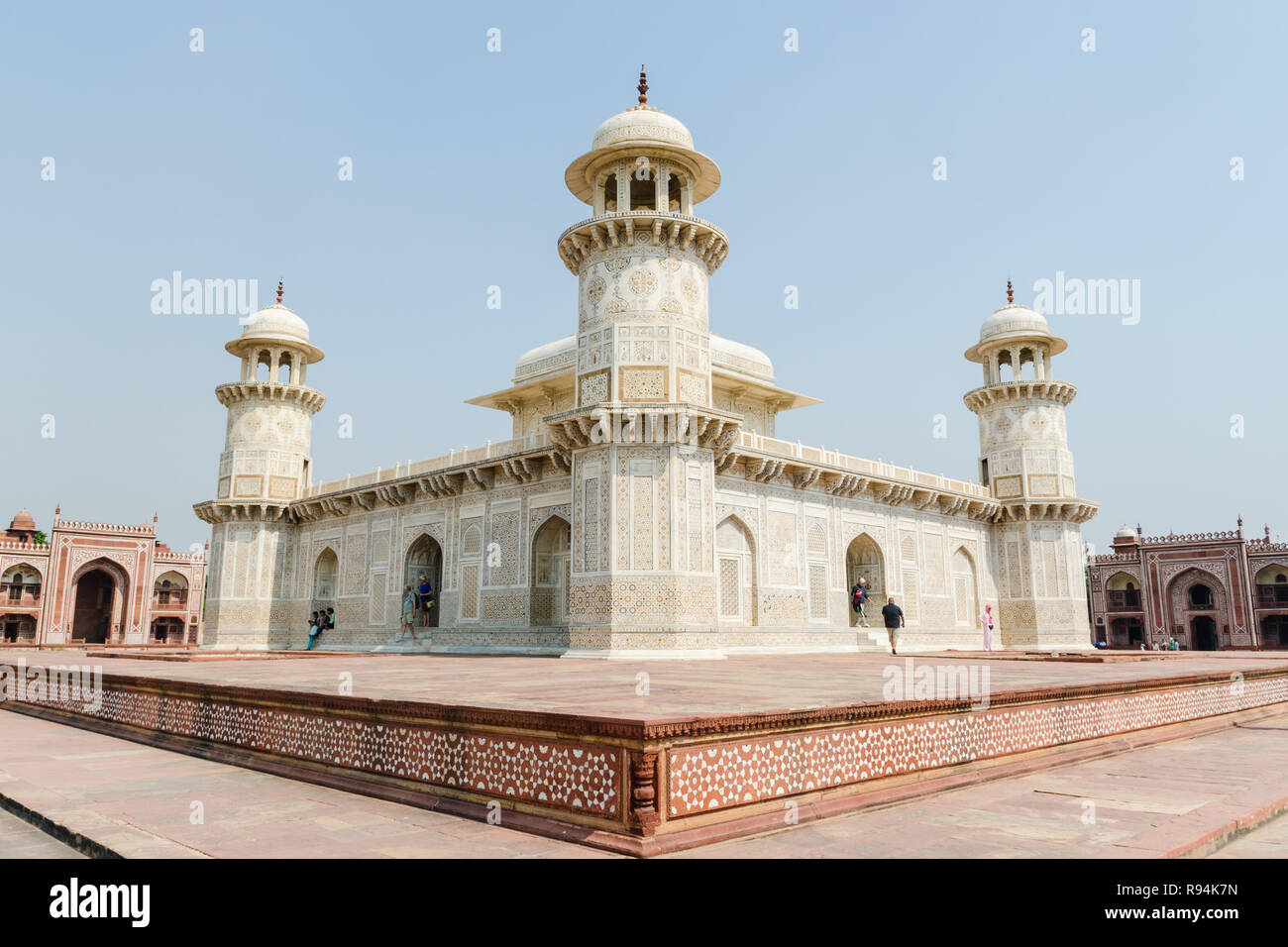 Tumba de Itimad-ud-Daulah o Baby Taj, Agra, Rajasthan, India Foto de stock