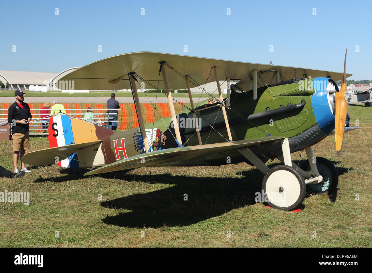 SPAD XIII Réplica avión. NX103JH. N103JH. Guerra Mundial 1 Dawn Patrol Aniversario Rendezvous evento. El Museo Nacional de la Fuerza Aérea de los Estados Unidos, Foto de stock