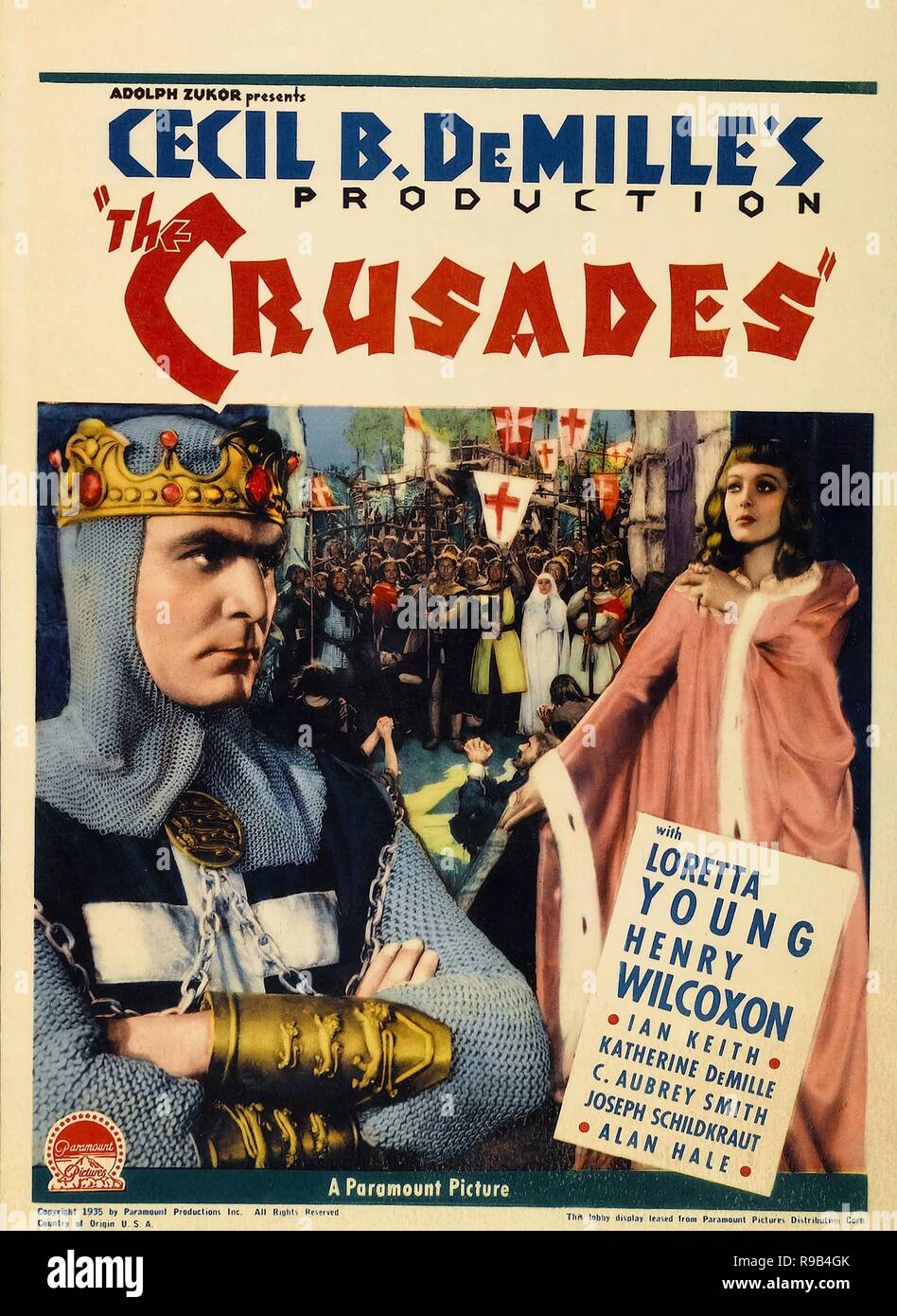 El título original de la película: las cruzadas. Título en inglés: las  cruzadas. Año: 1935. Director: Cecil B. Demille. Crédito: Paramount  Pictures / Álbum Fotografía de stock - Alamy