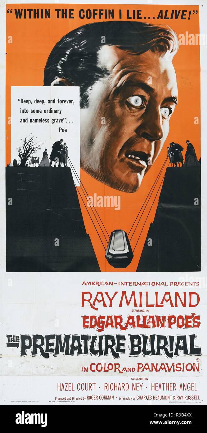 El título de la película original el entierro prematuro. Título en inglés El entierro